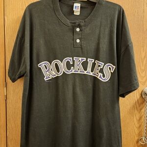 Russell Athletics Colorado Rockies Baseball Team T-shirt XLg Unisex